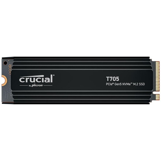 Crucial T705 with Heatsink 1TB PCIe Gen5 NVMe M.2 SSD (CT1000T705SSD5) (CRUCT1000T705SSD5)-CRUCT1000T705SSD5