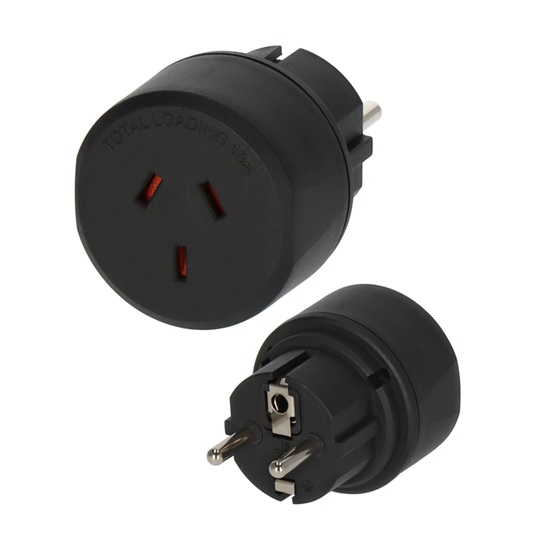 Brennenstuhl Αντάπτορας Ταξιδιού από Type I Australia-China σε Type E/F Europe (1508510) (BNN1508510)-BNN1508510