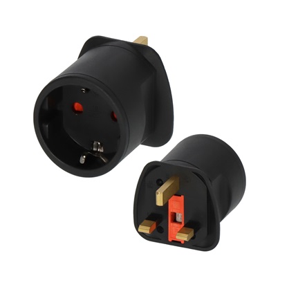 Brennenstuhl Αντάπτορας Ταξιδιού από Type F Europe σε Type G England (1508533) (BNN1508533)-BNN1508533