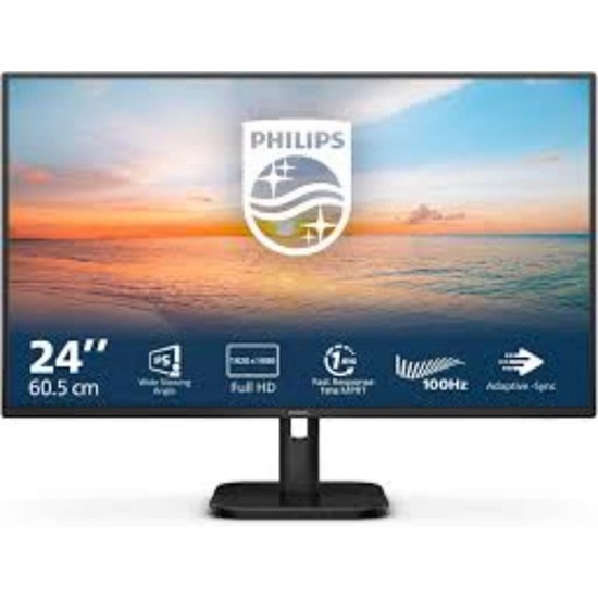 PHILIPS 24E1N1100A FHD IPS Monitor 24" 100 Hz with speakers (PHI24E1N1100A)-PHI24E1N1100A