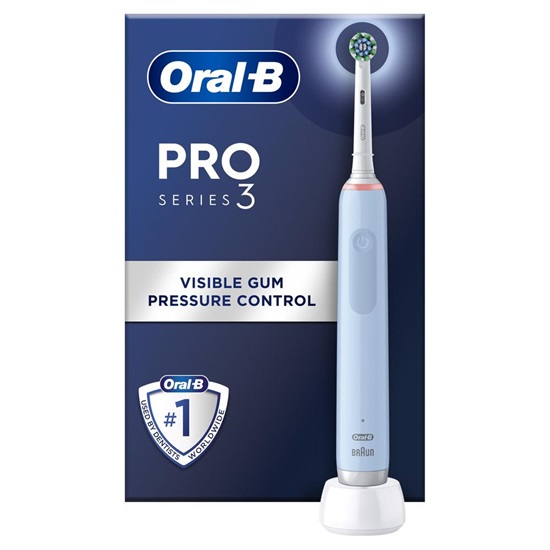 Oral-B Pro 3 3000 Electric Toothbrush Blue (80720167) (BRA80720167)-BRA80720167