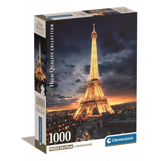 Clementoni Puzzle High Quality Collection - Tour Eiffel 1000pcs (39703) (CLE39703)-CLE39703