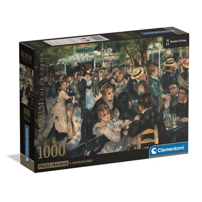 Clementoni Puzzle Museum Collection - Renoir: Bal Du Moulin de la Galette 1000pcs (39971) (CLE39971)-CLE39971
