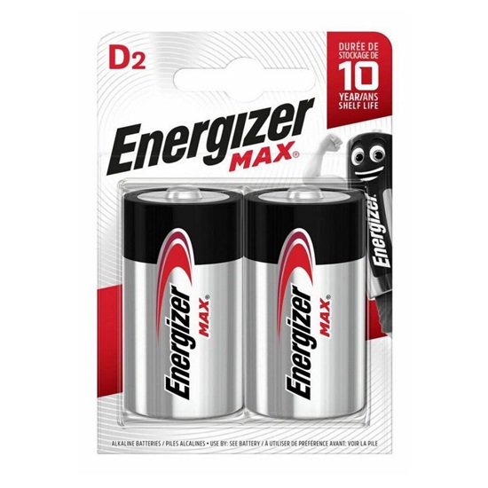 Energizer Max LR20/D alkaline battery (blister) - 2 pieces (ENE20388)-ENE20388