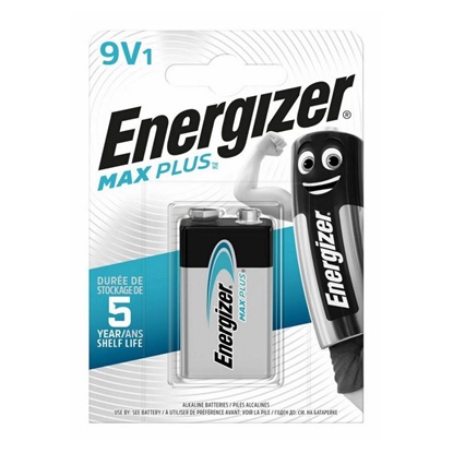 Energizer Max Plus 6LR61/9V alkaline battery (blister) (ENE17619)-ENE17619
