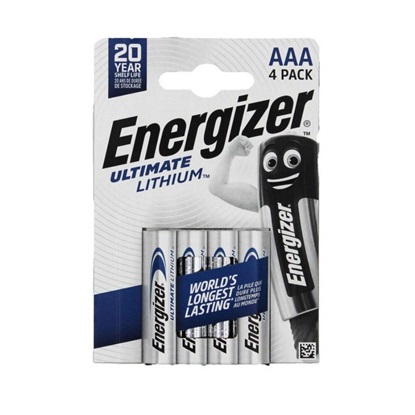 Energizer L92 Ultimate Lithium R03 AAA Photo Battery (ENE3540)-ENE3540
