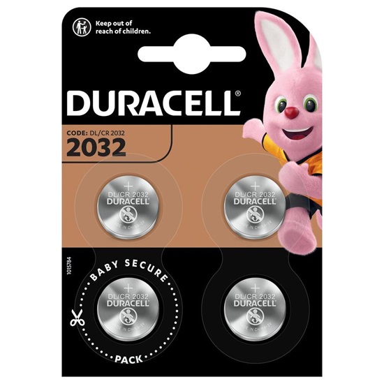 Duracell CR2032 DL2032 ECR2032 4BL Mini Lithium battery (DUR17983)-DUR17983