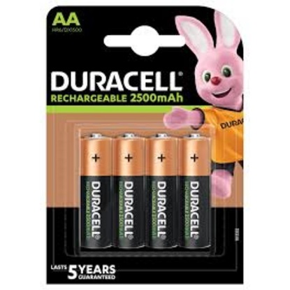 Duracell Rechargeable Ni-MH R6/AA 2500 mAh (blister) - 4 sztuki (DUR13362)-DUR13362