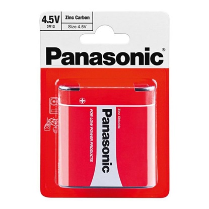 Panasonic 3R12 Zinc Carbon Battery - Flat (Blister) (PAN10867)-PAN10867