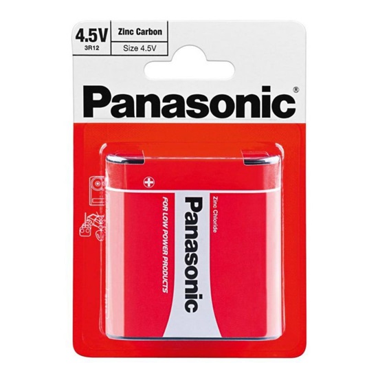 Panasonic 3R12 Zinc Carbon Battery - Flat (Blister) (PAN10867)-PAN10867