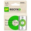 GP ReCyko 3000mAh rechargeable batteries D/R20 Ni-MH  (GPB20981)-GPB20981