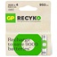 GP ReCyko 950mAh rechargeable batteries AAA / R03 Ni-MH  (GPB20657)-GPB20657