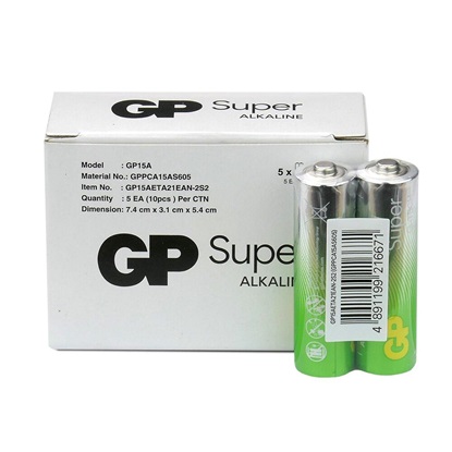 GP Super Alkaline G-TECH LR6 / AA Alkaline Battery (GPB20529)-GPB20529