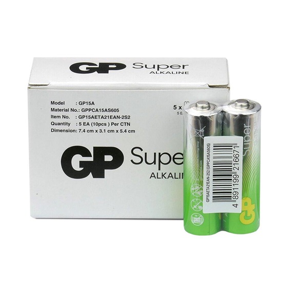 GP Super Alkaline G-TECH LR6 / AA Alkaline Battery (GPB20529)-GPB20529