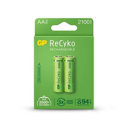 GP ReCyko 2100mAh rechargeable batteries AA / R6 Ni-MH  (GPB20524)-GPB20524