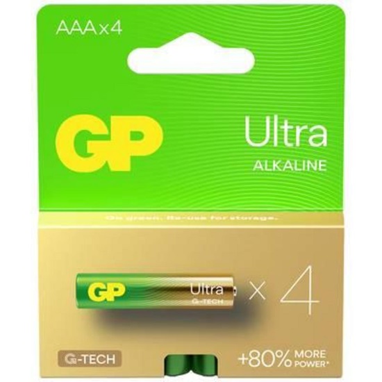 GP Ultra Alkaline G-TECH LR03 / AAA alkaline battery (GPB20477)-GPB20477