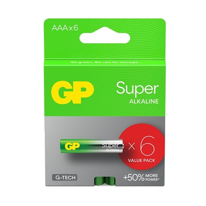 GP Super Alkaline G-TECH LR03/AAA Alkaline Battery (GPB20475)-GPB20475