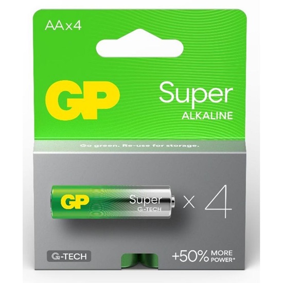 GP Super Alkaline G-TECH LR6/AA Alkaline Battery (GPB20300)-GPB20300