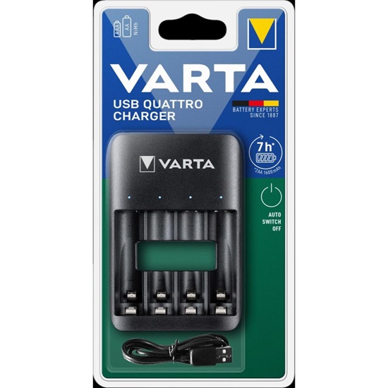 Varta USB QUATRO 57652 Rechargeable Charger Ni-MH (VART18659)-VART18659