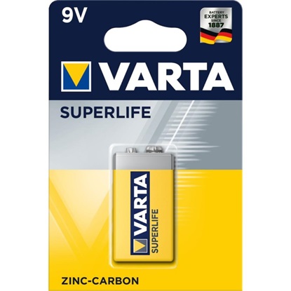 Varta Superlife 6F22 zinc carbon battery (blister) (VART16965)-VART16965