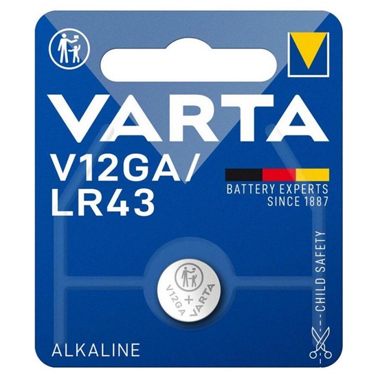 Varta Alkaline Battery V12GA, LR43, AG12, D186, L1142 mini (VART16604)-VART16604
