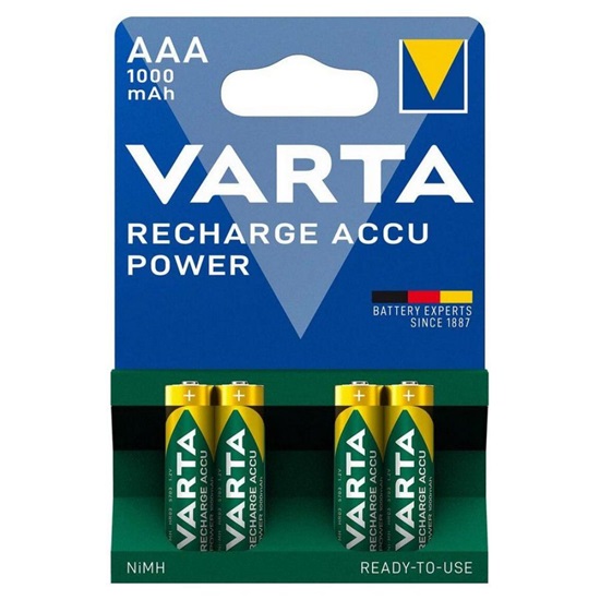 Varta Ready2use R03 AAA Ni-MH rechargeable Batteries 1000 mAh (VART11680)-VART11680
