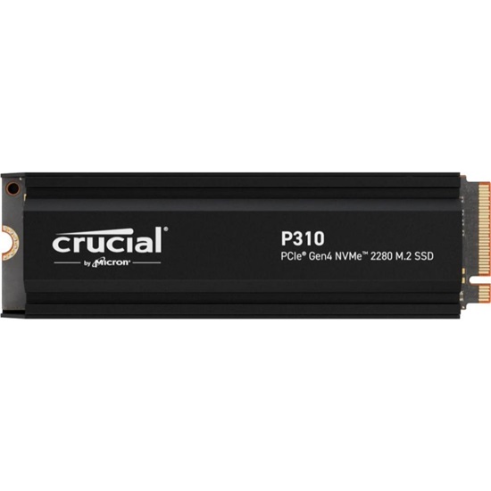 Crucial P310 Gen4 2280 2TB NVMe PCIe M.2 SSD mit Heatsink (CT2000P310SSD5) (CRUCT2000P310SSD5)-CRUCT2000P310SSD5