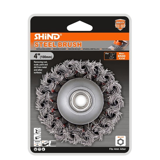 Shind Συρματοβουρτσα Γωνιακου Τροχου Στριφτη 100mm (SHI-94932) (SHI94932)-SHI94932