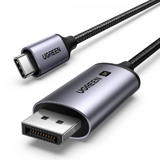 Ugreen Καλώδιο CM556 USB-C σε DisplayPort 8K 1m μαύρο (25157) (UGR25157)-UGR25157