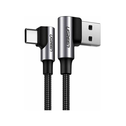 Ugreen Angle cable USB to USB-C US176 3A 2m black (20857) (UGR20857)-UGR20857