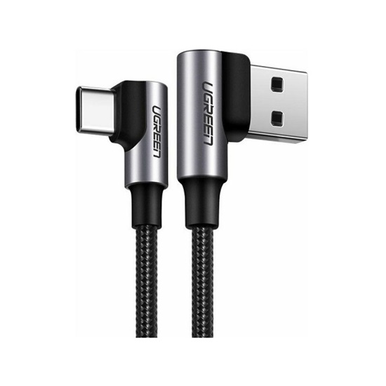 Ugreen Angle cable USB to USB-C US176 3A 2m black (20857) (UGR20857)-UGR20857