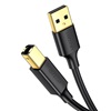 Ugreen US135 USB 2.0 A-B printer cable gold plated 1m black (20846) (UGR20846)-UGR20846