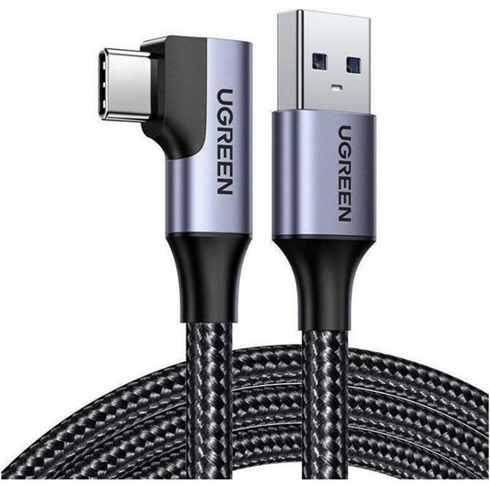 Ugreen Angle cable USB to USB-C US385 3A 1m black (20299) (UGR20299)-UGR20299