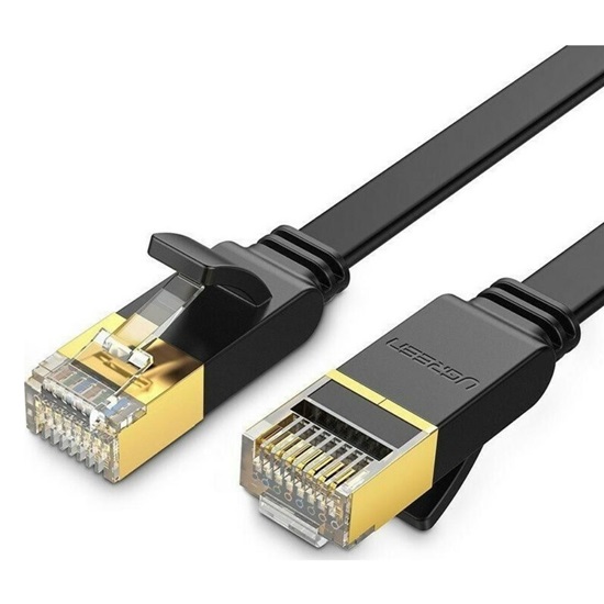 Ugreen NW106 Ethernet RJ45 Flat network cable Cat.7 STP 3m Black (11262B) (UGR11262B)-UGR11262B
