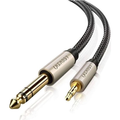 Ugreen AV127 3.5 mm jack cable for TRS - 1m grey (10625) (UGR10625)-UGR10625