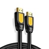 Ugreen Cable HDMI 2.0 HD101 4K 60Hz 0 75m Black and Yellow (10151) (UGR10151)-UGR10151