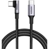 Ugreen Angle cable USB-C to USB-C US334 5A PD 100W 1m black (70643) (UGR70643)-UGR70643