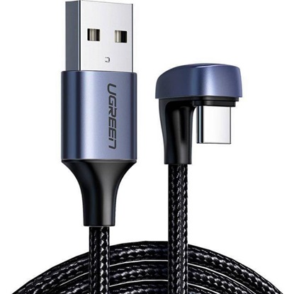 Ugreen Angle cable USB2.0 Male to USB-C 3A 2m black (70315) (UGR70315)-UGR70315