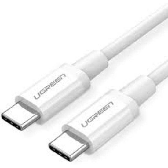 Ugreen Type C to Type C Cable US264 60W 0.5m white (60517) (UGR60517)-UGR60517