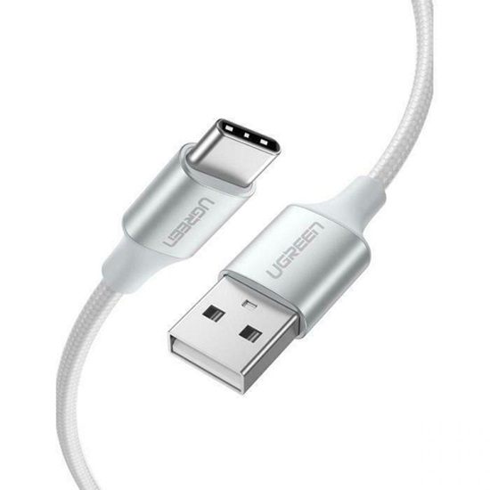 Ugreen Nickel-plated USB-C cable QC3.0 1m white (60131) (UGR60131)-UGR60131