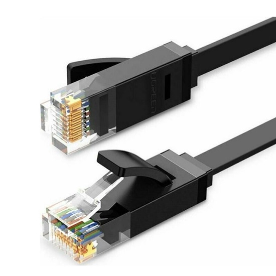 Ugreen Ethernet RJ45 Flat Network Cable Cat.6 UTP 15m Black (50180) (UGR50180)-UGR50180