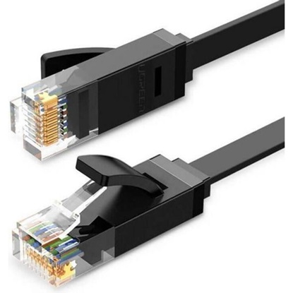 Ugreen Ethernet RJ45 Flat Network Cable Cat.6 UTP 10m Black (50178) (UGR50178)-UGR50178