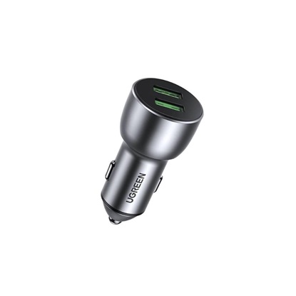 Ugreen Car charger QC 3.0 2xUSB 36W grey (10144) (UGR10144)-UGR10144