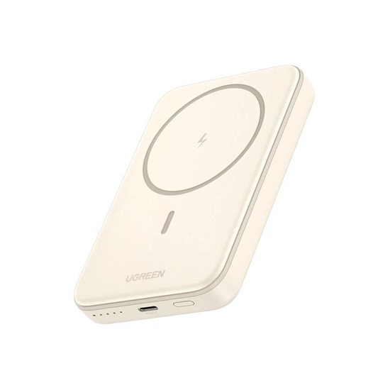 Ugreen Magnetic Powerbank 5000mAh PB560 USB-C 15W beige (25207) (UGR25207)-UGR25207
