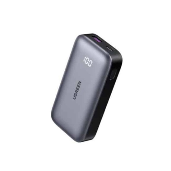 Ugreen Powerbank 10000mAh Nexode PB502 USB + USB-C 30W PD czarny (25185) (UGR25185)-UGR25185