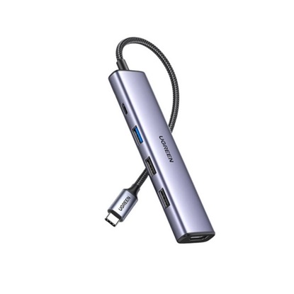 Ugreen Adapter HUB CM478 USB-C to HDMI USB-A 3.0 2x USB-A 2.0 PD (15495) (UGR15495)-UGR15495