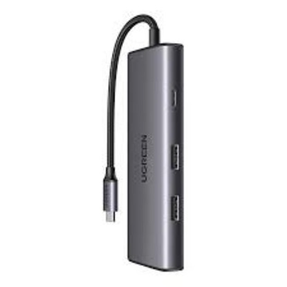 Ugreen Adapter 7w1 Hub USB do 2x USB-A 3.2 USB-C 3.2 SD/TF PD (15531) (UGR15531)-UGR15531