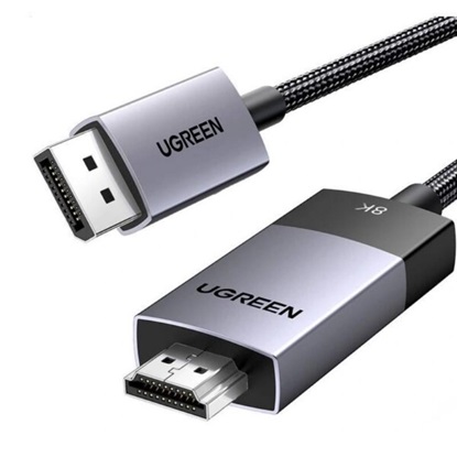 Ugreen Cable DisplayPort male - DisplayPort male 1m Μαύρο (15383) (UGR15383)-UGR15383