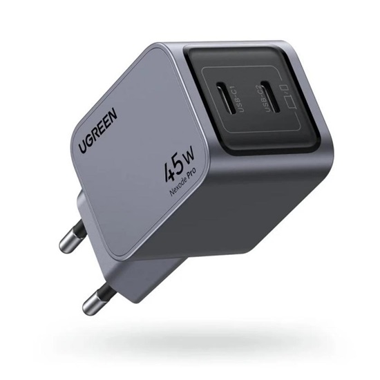 Ugreen Nexode Pro 45W wall charger 2x USB-C gray (35008) (UGR35008)-UGR35008