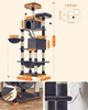 Feandrea Cat Tower XXl, Height 206 cm, up to 6 Cats, Σκούρο Γκρι (PCT190G01) (FEAPCT190G01)-FEAPCT190G01